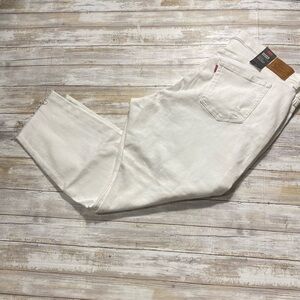 Levi’s Wedgie Skinny Distressed Jeans White Sz 20W NWT